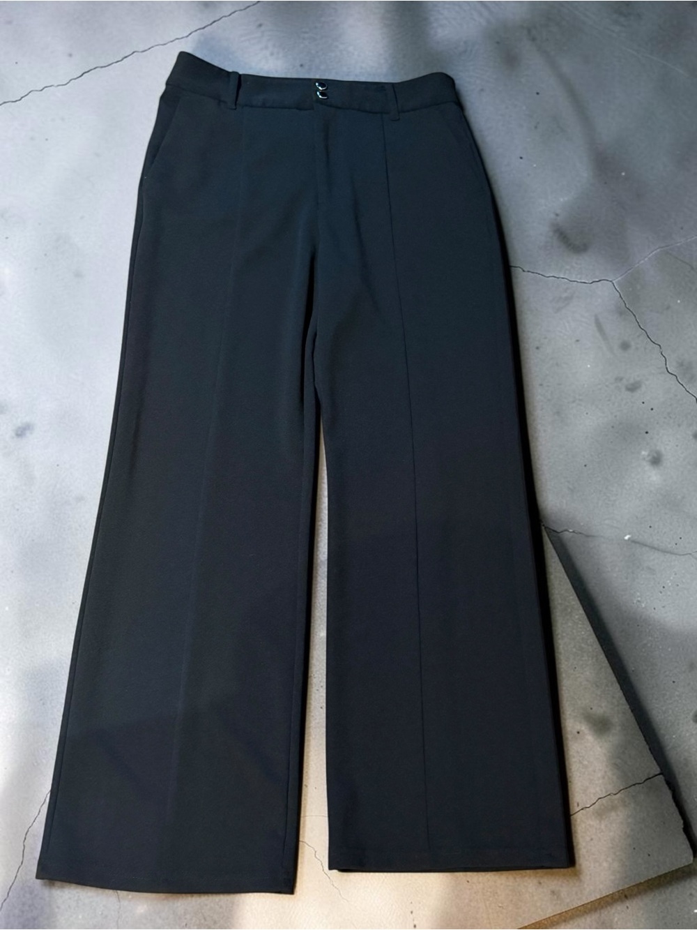 Elegant Black Wide-Leg Trousers